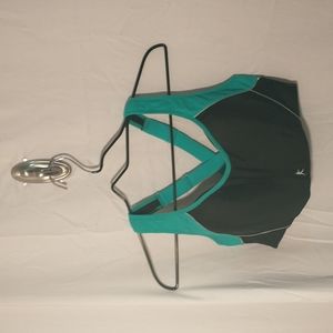 Women's Danskin Now Sports Bra Teal and Black 38D